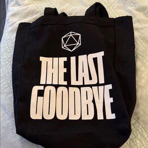 Odesza Black 'The Last Goodbye' Tote Bag